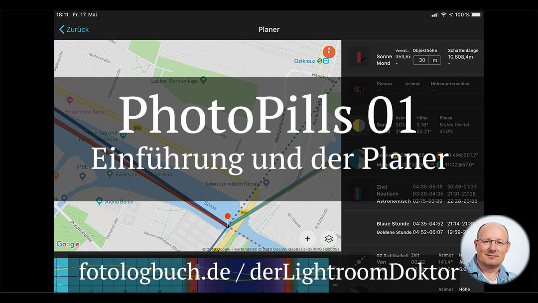 Die Foto App PhotoPills - Tutorial deutsch - Fotologbuch.de